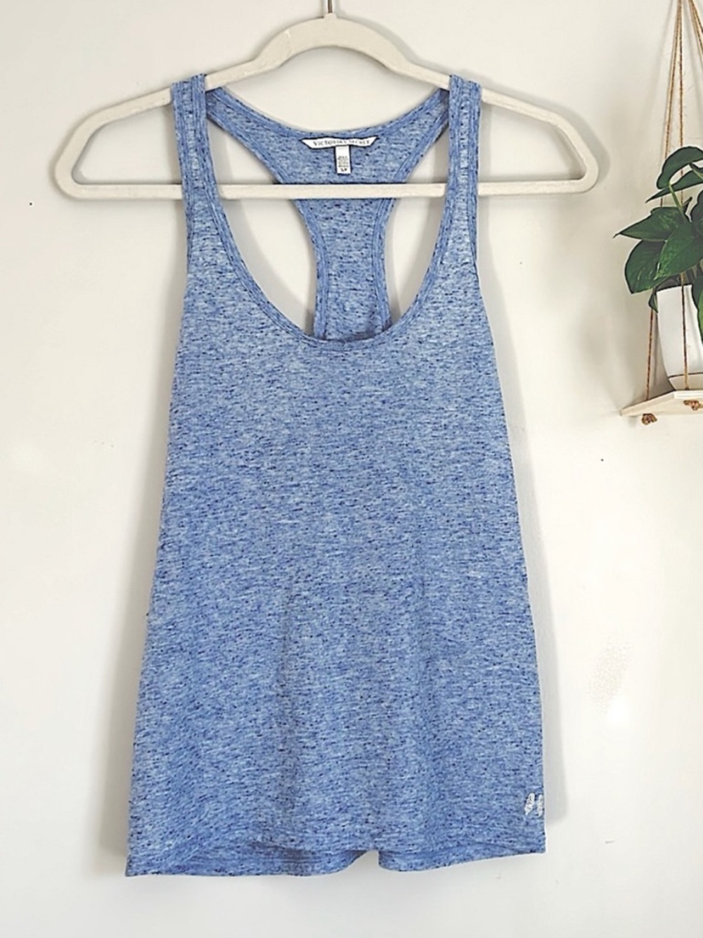 🩷VICTORIA SECRET BABY BLUE RACERBACK TANK TOP SLEEPY CASUAL COMFY SIZE SMALL